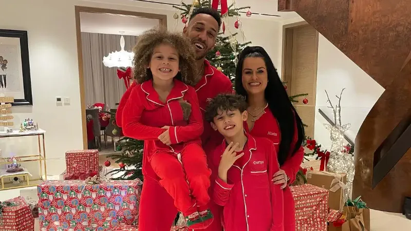 Aubameyang children and wife Alysha