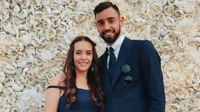 Bruno Fernandes mit schöner, Ehefrau Ana Pinho 