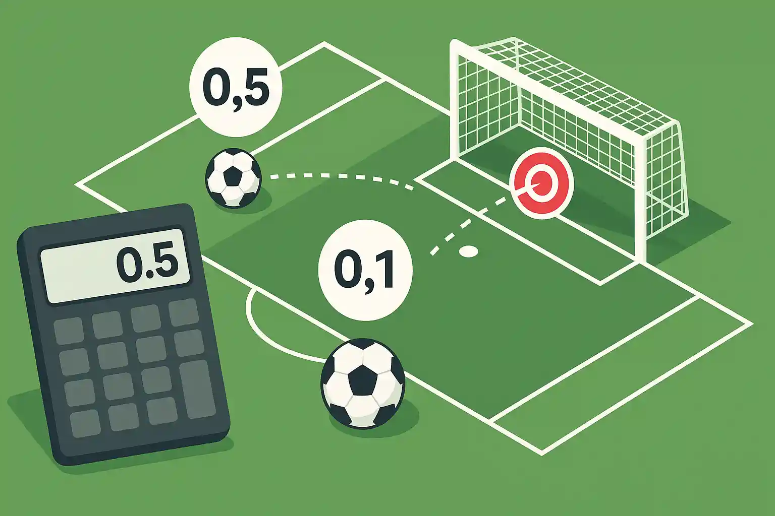 picture showing how to calculate expected goals xG