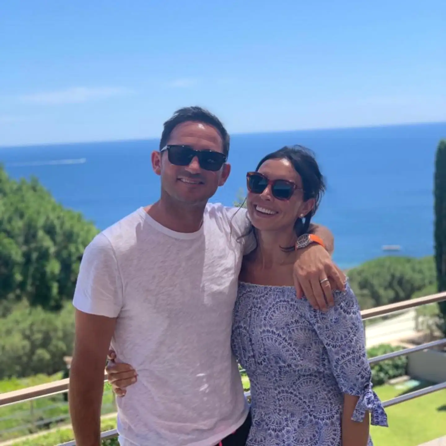 Frank Lampard and his wife Christine lampard