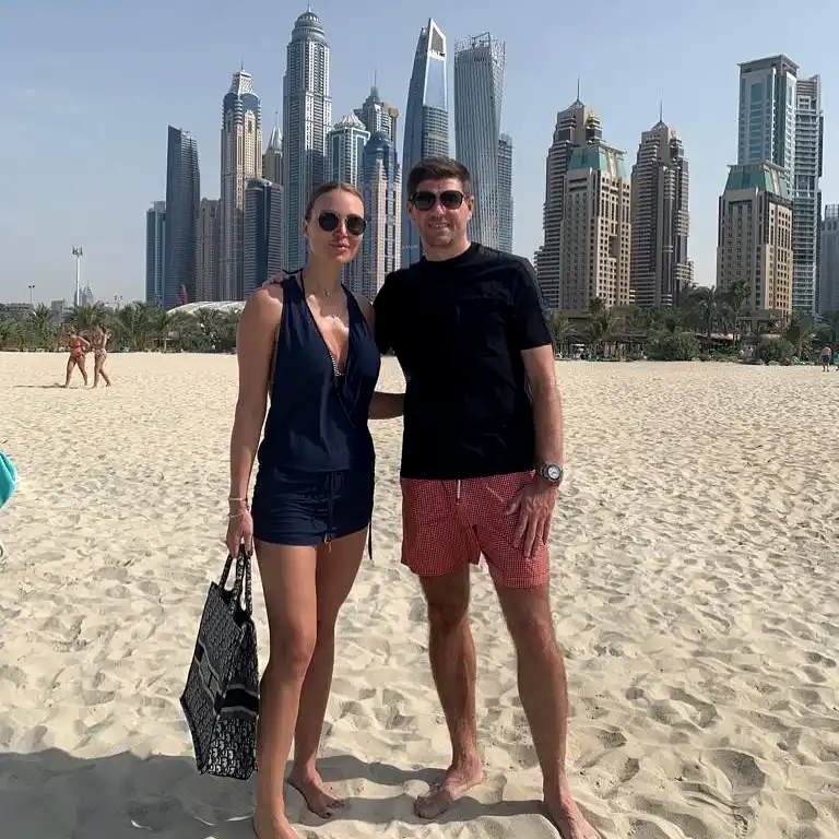 steven gerrard wife alex vacation