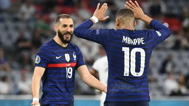 karim benzema and kylian mbappe france national team