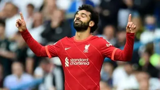 Mohamed Salah Liverpool celebrating
