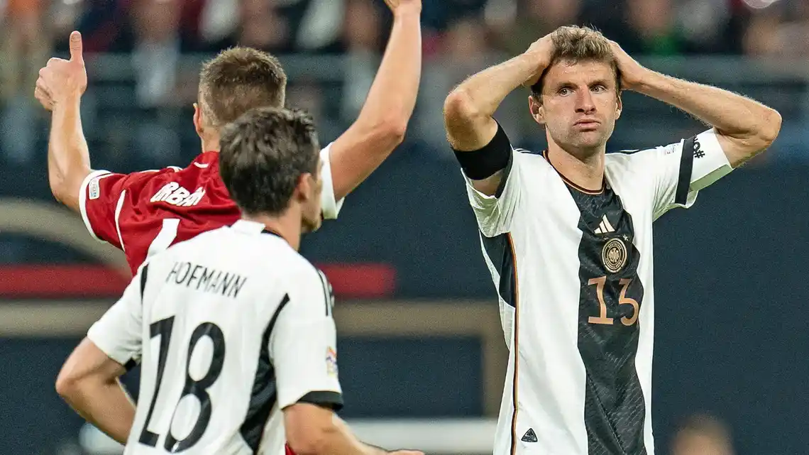 Thomas Muller in Germany against Hungary